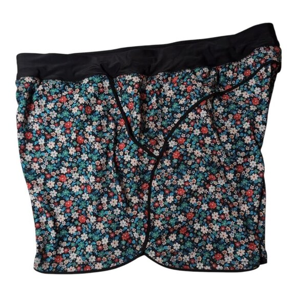 Lands End Board Shorts Floral Print Liner Lightweight Swim Beach Pool Women 26W - Picture 3 of 9